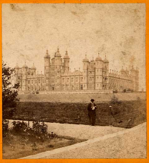 Enlargement of a Stereo View of Donaldson's Hospital, Edinburgh  -  by Andrew Duthie, Glasgow