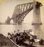 Enlargement of a stereo view in Excelsior Stereoscopic Tours series  -  Forth Rail Bridge