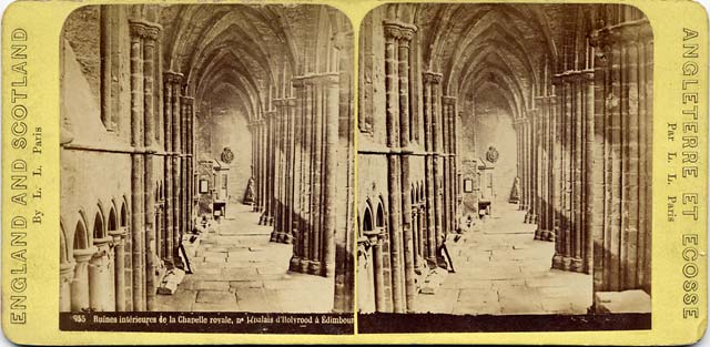 Stereo view by L L, Paris  -  Holyrood Abbey