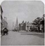 One half of a Stereo View of Princes Street by Rotary Photo EC.  Early-1900s