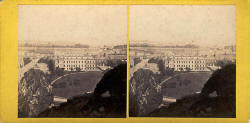Stereo View by George Washington Wilson  -  Holyrood Palace from Arthur's Seat