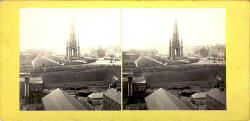 Stereo view by G W Wilson  -  An instantaneous view of 'Royal Albert' in the Firth of Forth