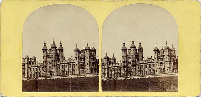 A stereo view by an unidentified photographer  -  Donaldson's Hospital