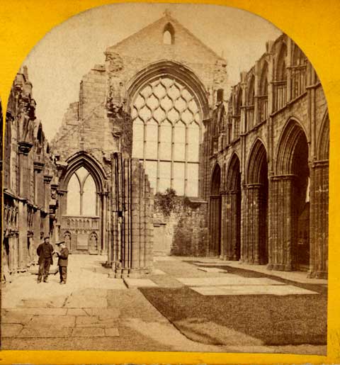 Enlargement of a Stereo View of Holyrood Abbey  -  photographer not known