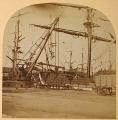 The right hand picture from a stereo pair  -  View of Leith Docks  -  Photographer unknown