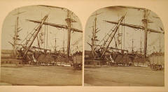Stereoscopic View of Leith Docks  -  Photographer unknown