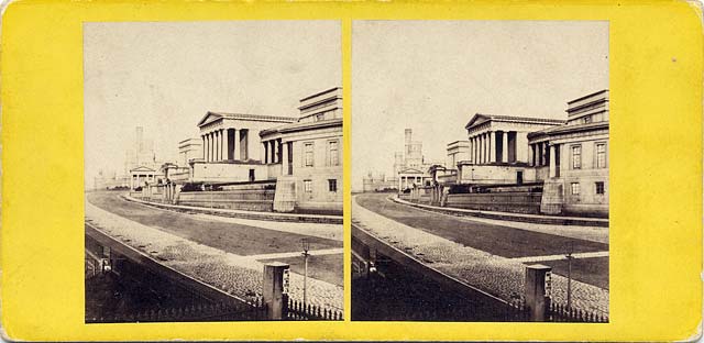 A stereo view by an unidentified photographer  -  Royal High School