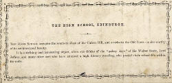 The back of a stereo view by an unidentified photographer  -  The Royal High Schoo