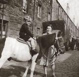 Lillian Patterson's Brother on a Pony in East Thomas Street