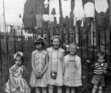 Five Children in the back garden of No.7 Graham Street