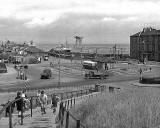 Looking down on Granton Square and across to Granton Harbour  -  possibly about 1950