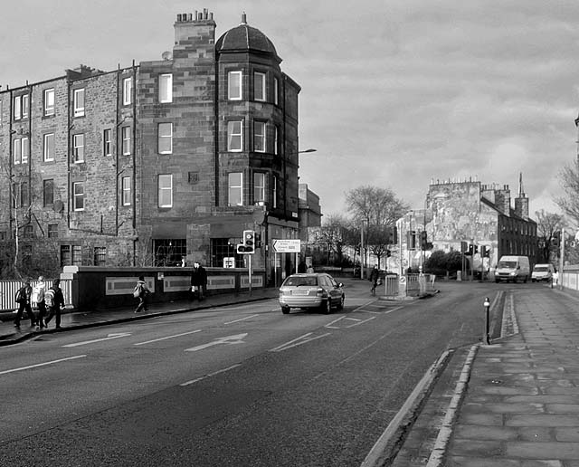 Great Junction Street  -  Bridge over the old railway.  Looking NW, 2011