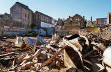 Demolition of brewery buildings in Holyrood Road  -  1995