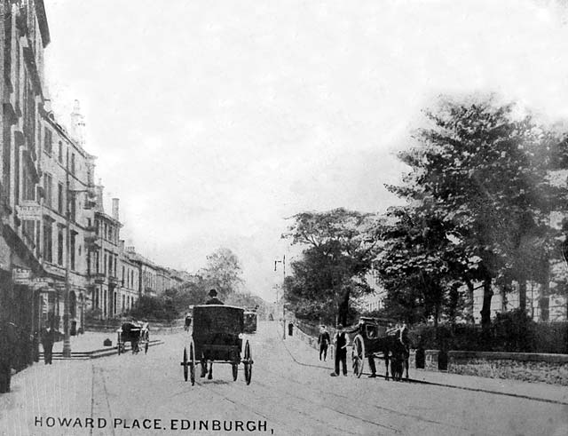 Howard Place  -  Looking to the North from Canonmills towards Goldenacre