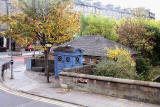 Police Box at Howard Place, beside the Water of Leith, on the corner of Brandon Terrace and Inverleith Row - Photographed October, 2010 