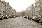 Looking down India Street to Stockbridge from Heriot Row  -  December 2007