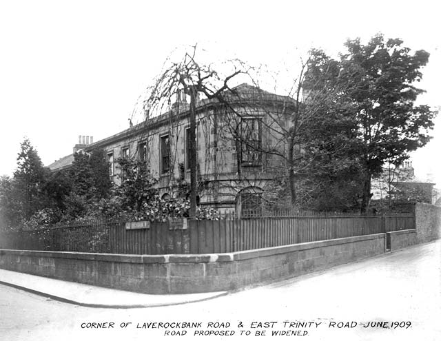 The corner of East Trinity Road and Laverockbank Road  -  1909