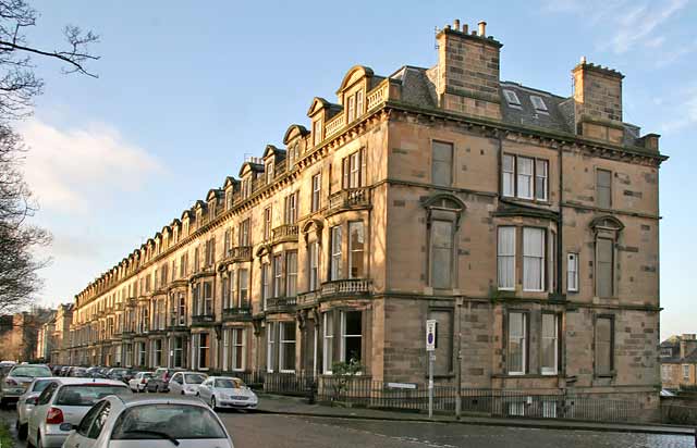 Learmonth Terrace - to the north of Queensferry Road, near Comely Bank