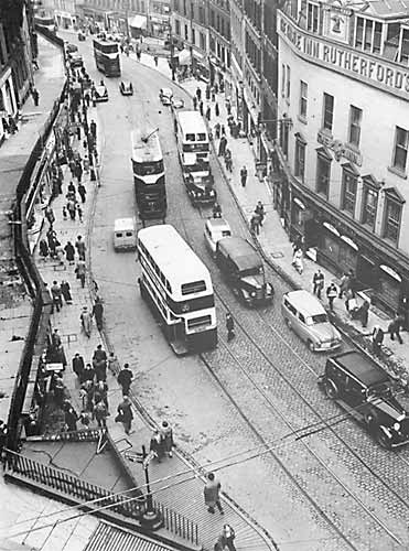 Leith Street - before the building of the King James Hotel and St James Shopping Centre