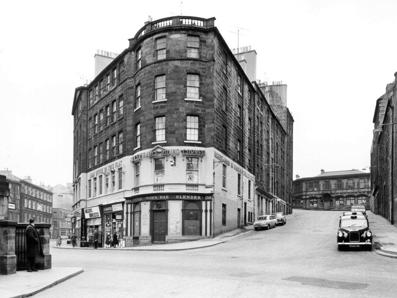 120-136 Leith Street (on the left) and 4-12 Little King Street (on the right)