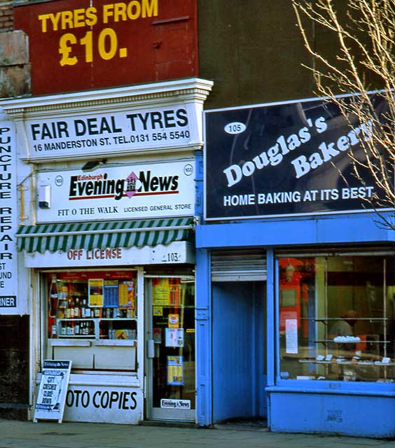 Edinburgh Shops  -  103 + 105 Leith Walk  -  2001
