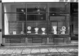 Scales in the window of W&T Avery Ltd premises, 113-117 Lothian Road  -  late-1970s