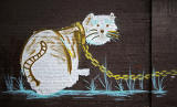 Lower Granton Road  -  Graffiti 'Cat'  -  Photo taken 2013
