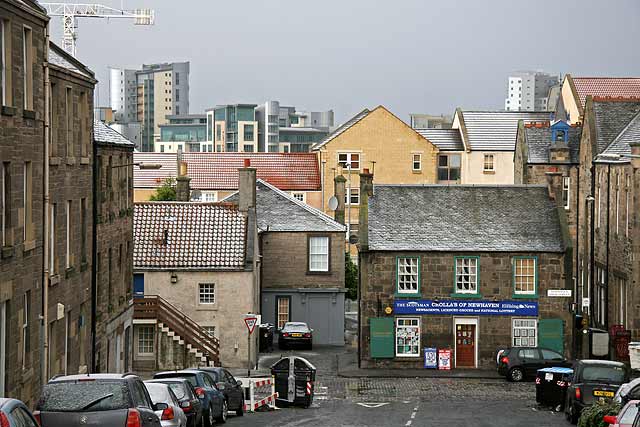 Looking down from Newhaven Road to Main Street, Newhaven, and  beyond