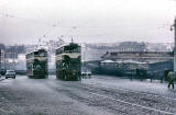 Last trams up The Mound  -  1956