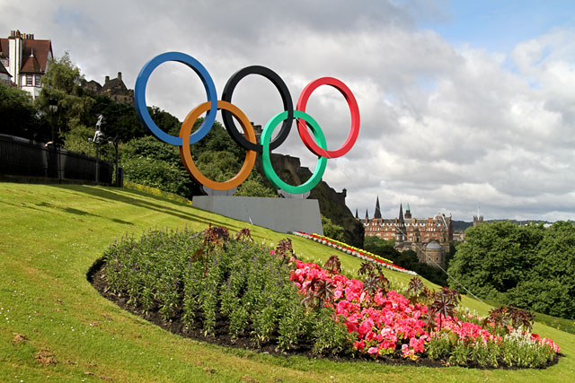 Olympic Rings on The Mound  -  July 2012