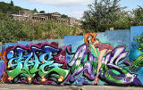 Street Art and Graffiti, New Street, Edinburgh  - August 2012