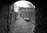 Looking down Old Tollbooth Wynd towards Calton Road, from Canongate