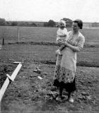 Bob sinclair and his mother - Photo taken behind 317 Pilton Avenue, 1937