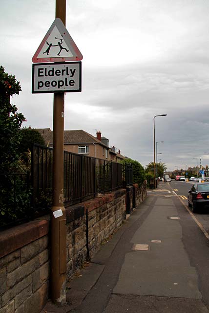 Portobello Road  -  Elderly People Road Sign