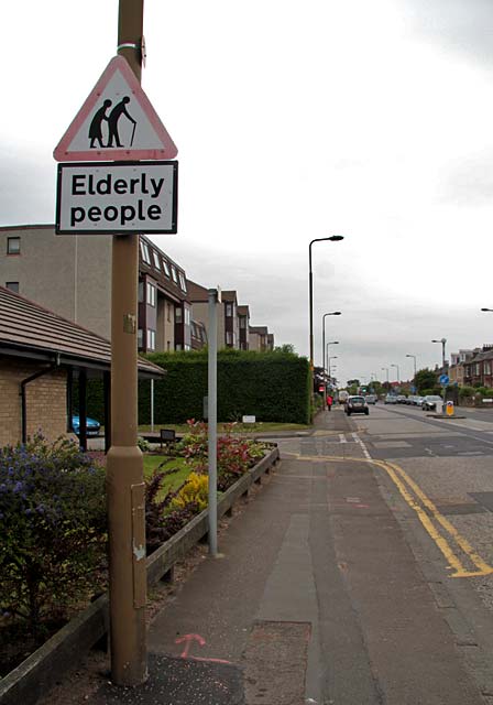 Portobello Road  -  Elderly People Road Sign