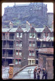 Photograph taken by Charles W Cushman in 1961 - Portsburgh Square and Edinburgh Castle