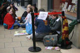 Queue for Harry Potter book  -  Waterston's Bookshop at the West End of Princes Street