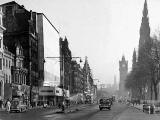 Princes Street Lamp Posts in late-1950s  -  Jenners and other shops