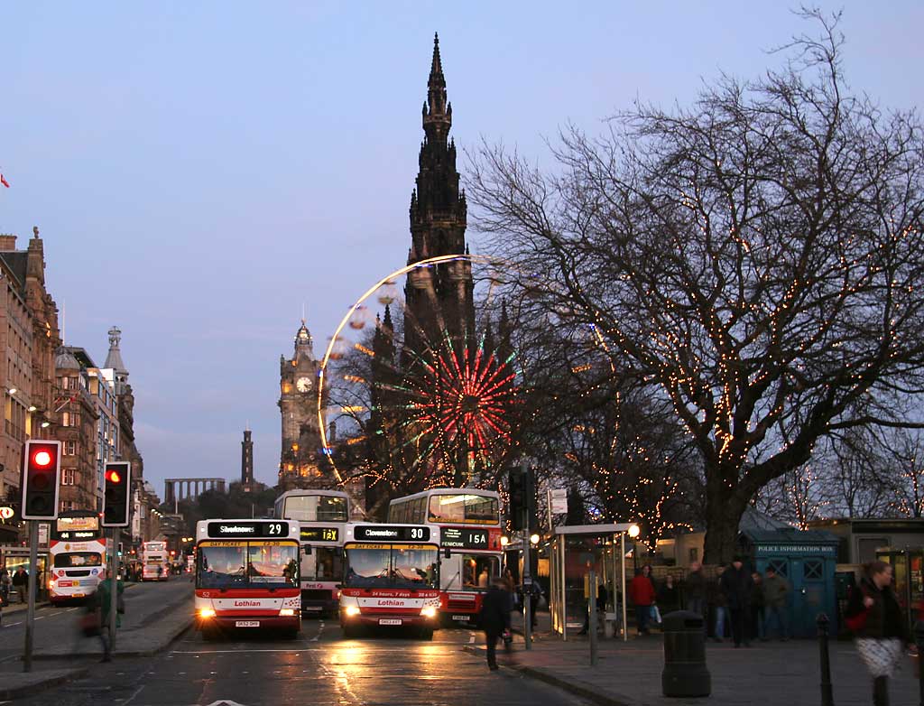 Princes Street and the Edinburgh Wheel
