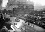 Tanks in Princes Street commemorate the ending of the Great War
