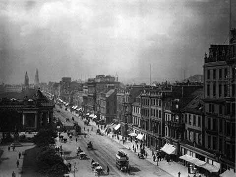 View to the West from the Scott Monument  -  possibly by Tunny  - c.1880