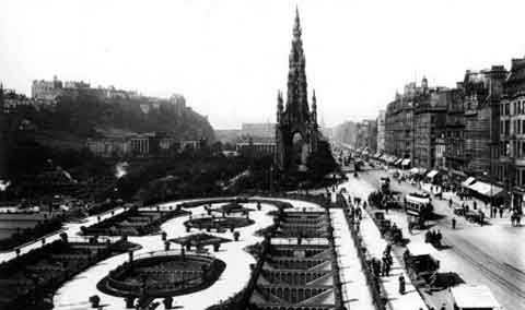 Princes Street - Looking West from North British Hotel  -  c.1900
