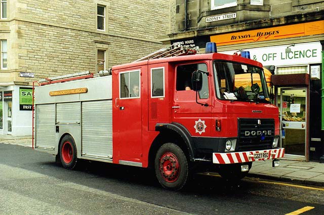 Rodney Street  -  Dodge Fire Engine, 1990