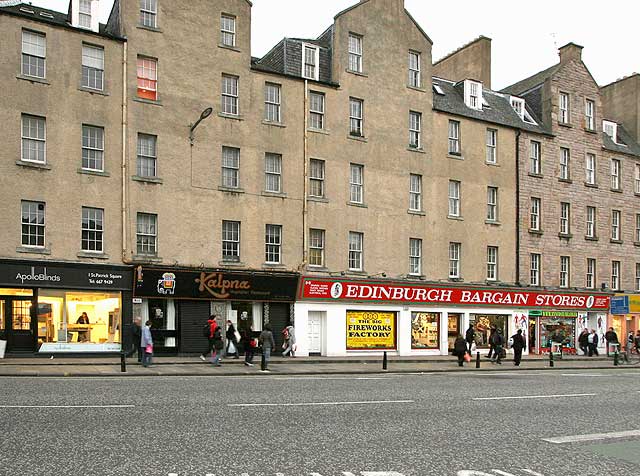 Shops in St Patrick Square, Edinburgh  -  2009