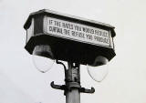 Street Light with slogan, 1938.  Where was it?  How many others were there?