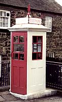 An example of a K1 Mk 234 telephone kiosk  -  photo from the Colne Valley Postal History Museum web site