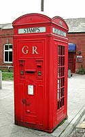An example of a k4 telephone kiosk  -  photo from the Colne Valley Postal History Museum web site