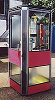 An example of a K7 telephone kiosk  -  photo from the Colne Valley Postal History Museum web site