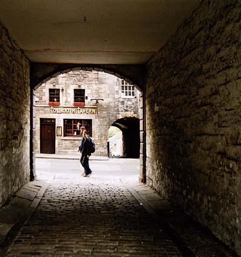 Looking through Sugarhouse Close to the Royal Mile