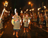 Torchlight Procession to Calton Hill  -  December 29, 2008  -  Passing along Waterloo Place